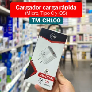 Cargador P/Teléfono Carga Rápida QC 3.0 18W TM-CH100