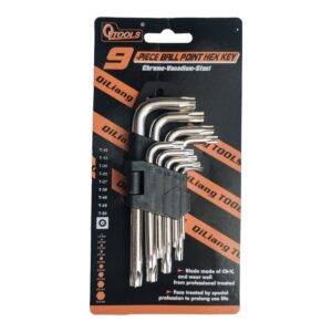 Juego Llave Tork Corto x 9 Piezas