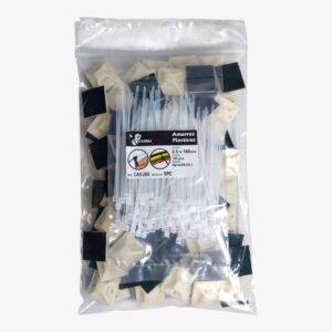 Gancho Adhesivo + Amarre x 100 Und