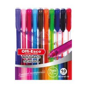 Esfero Offi-Esco OE-076f Colores *10 Estuche