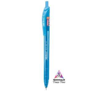 Esfero Retractil Azul Cielo Offi–Esco OE-053