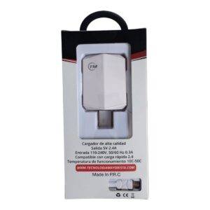Cargador Para Telefono Carga Rapida Micro 2.4A TM-CH101