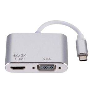 Cable Convertidor TYPE-C a VGA y HDMI