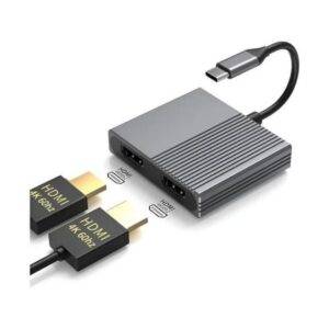 Adaptador de Tipo-C A HDMI x2  LJ-58 HD/HD