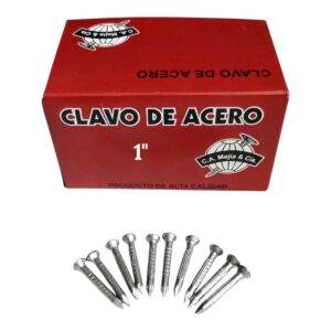 Puntillas Clavo Acero Vertical 1" *10UND