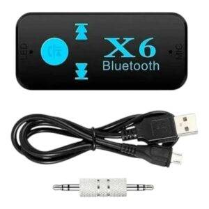 Adaptador Bluetooth X6 Con Plug - Jack 3.5mm Para Carro