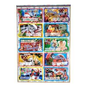 Lamina De Tarjetas Navideñas "De" "PARA" Adhesivas *10und
