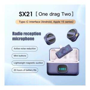 Micrófono De Solapa Type C+Adaptador OTG Para IPhone SX21
