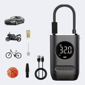 Inflador De Llantas Portable Compresor Multifuncional