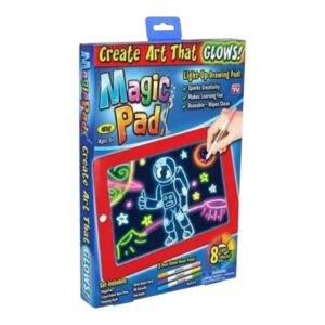 Tablero Mágico De Dibujo + Marcadores Magic Pad Con Luz Led
