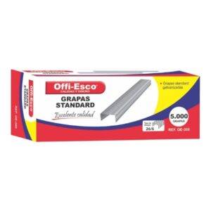 Gancho/Grapas Para Cosedora/Grapadora Galvanizadas *5000 OFFI-ESCO OE-300