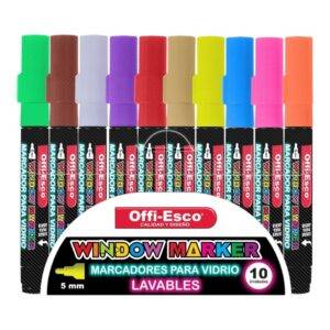 Marcador Para Vidrio Lavable 5 m WINDOW *10 OFFI-ESCO OE-552