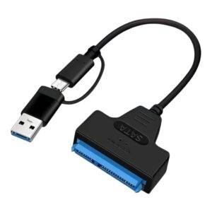 Cable Adaptador USB Y USB -C 3.0 Para Disco Sata Lj-66