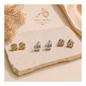 Aretes En Set *3 Pares En Acero Surtido