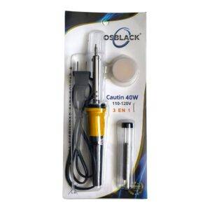 Combo De Cautín De 40w + Soldadura + Pomada OSBLACK