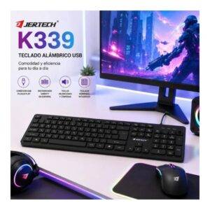 Teclado Jertech Alámbrico Con Conexión USB Con Teclado Numérico K339