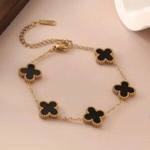 Pulsera En Acero Ajustable Trébol