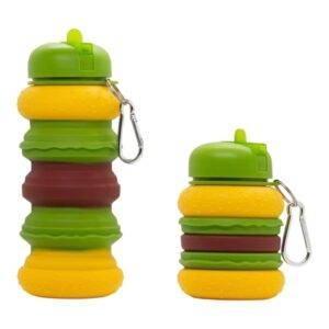 Botella De Agua Plegable Con Forma De Hamburguesa De 550ML TER-A3